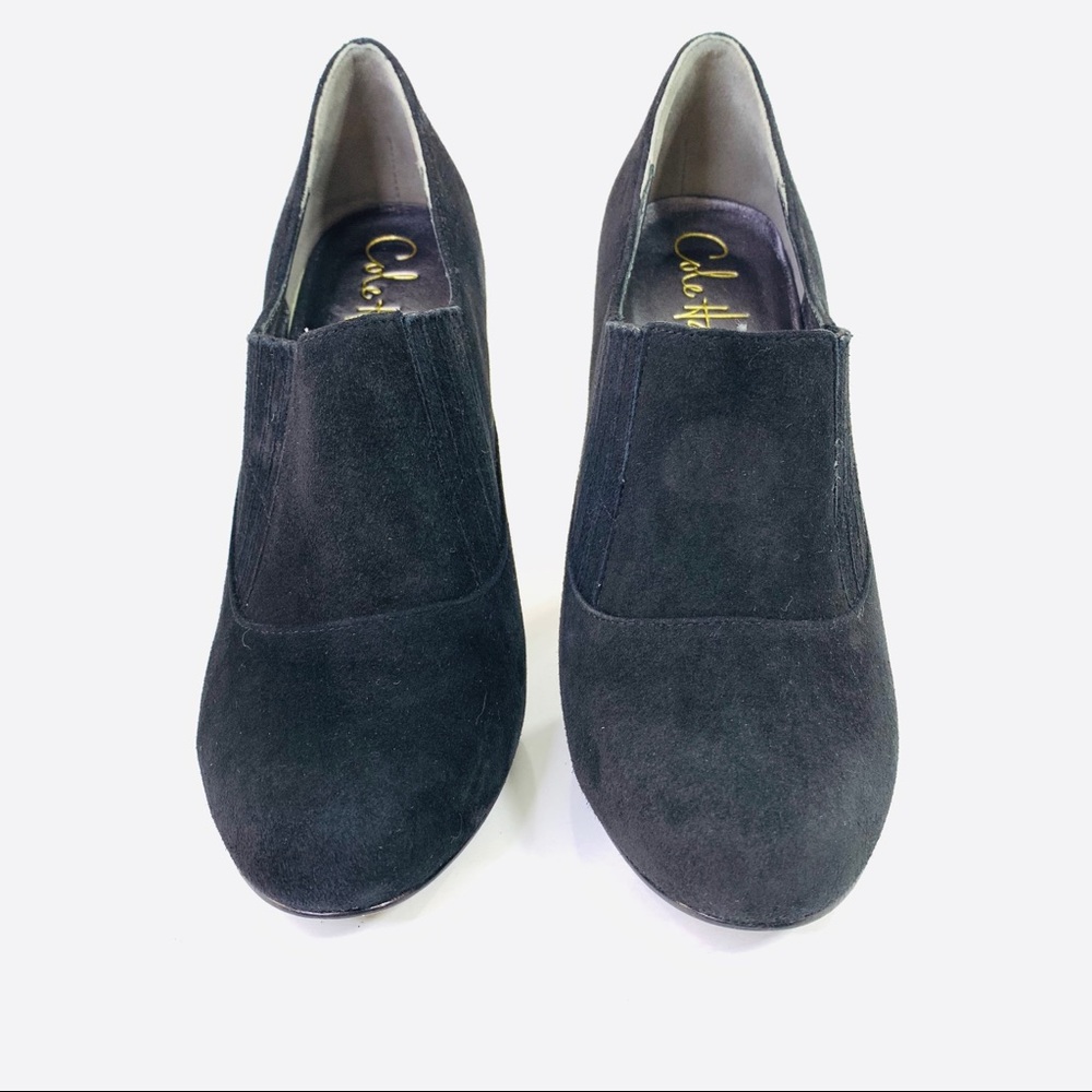 Cole Haan Nike Air Heels Suede Black Size 5B - Picture 3 of 6